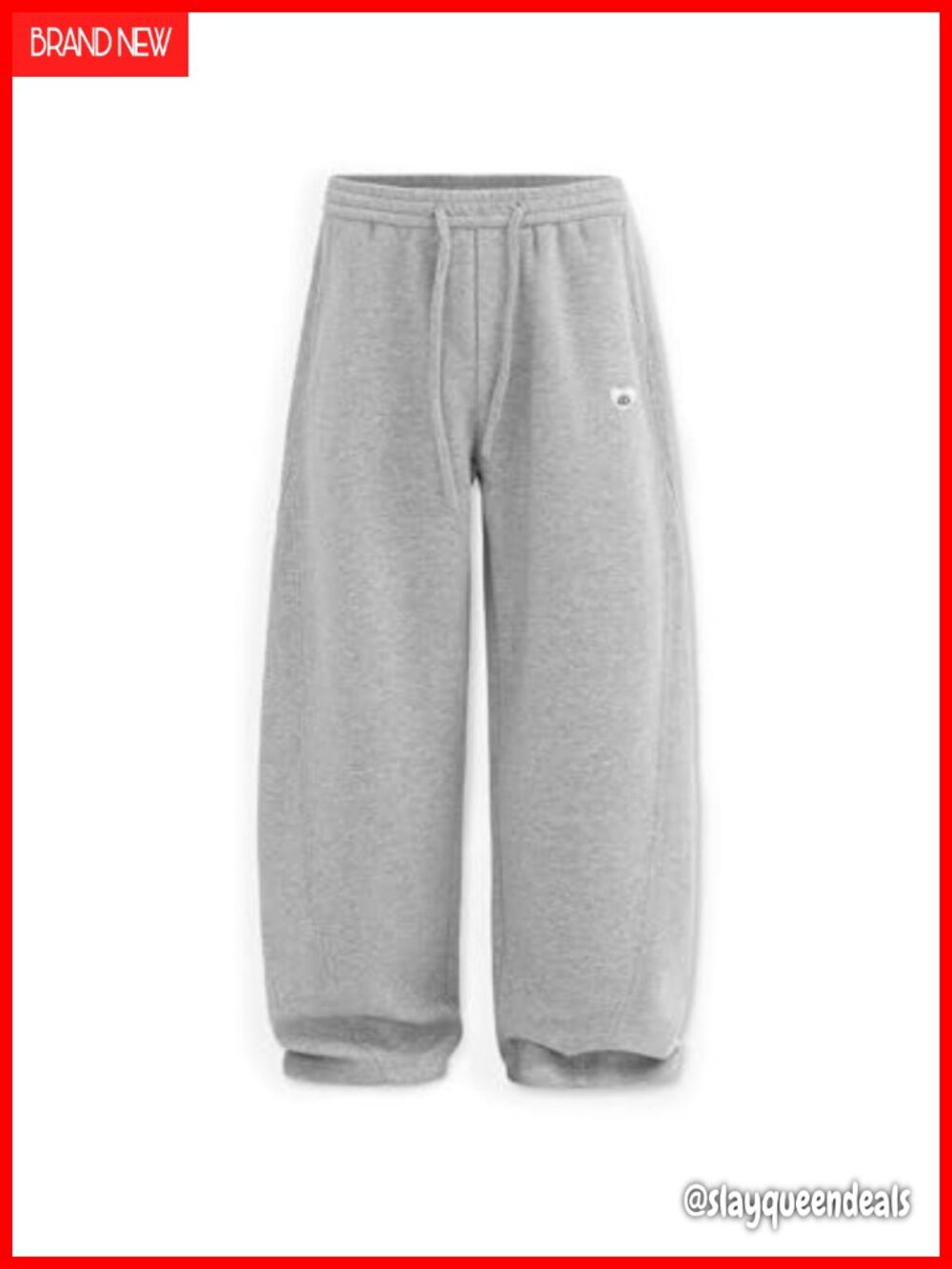 Wide Leg Sweatpants Open Bottom Drawstring Lounge Athletic Pants with Pockets